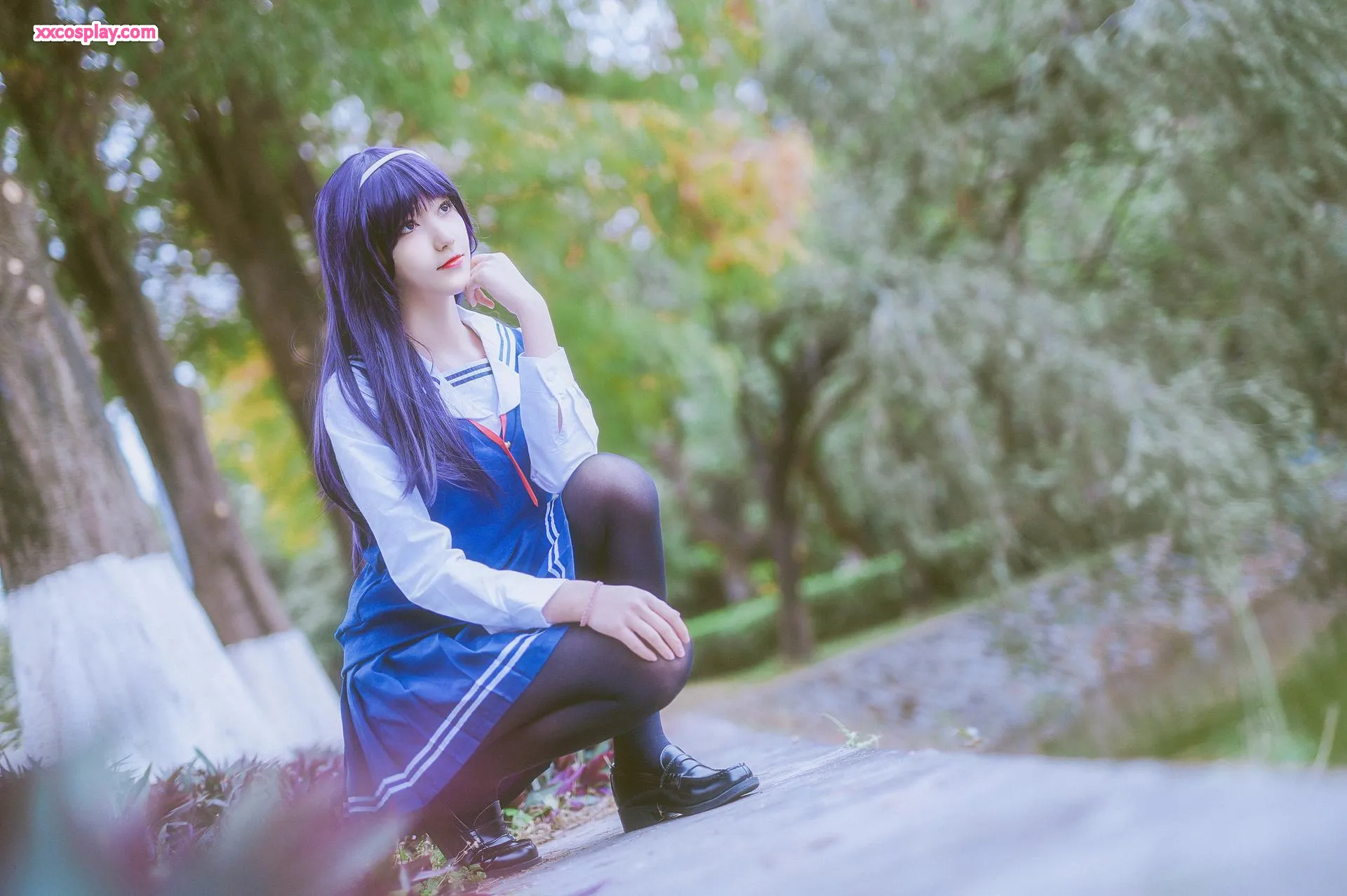 Nan Tao Momoko sebagai Kasumigaoka Utaha dalam Seifuku